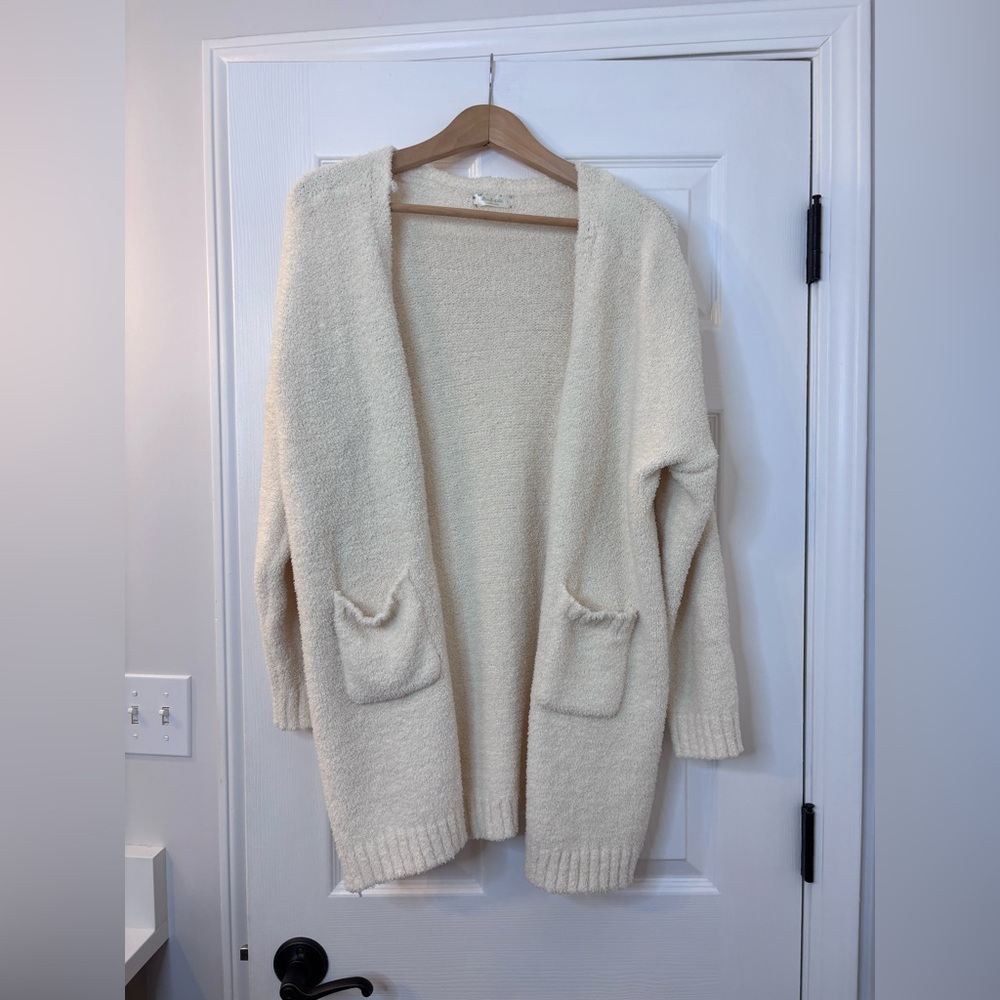 Altar'd State Cream Open-Front cozy Cardigan
